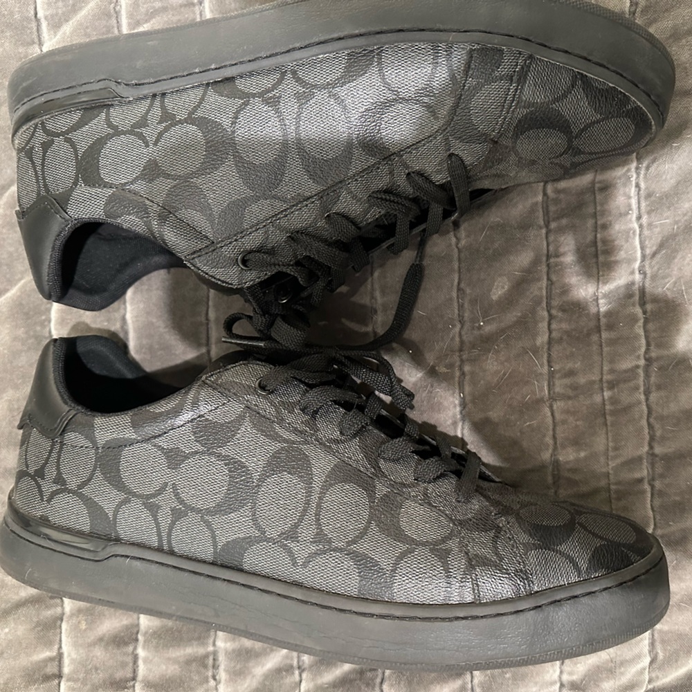 Coach Charcoal Monogram Sneakers
